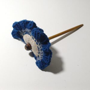 Half Moon Blue Hair Stick