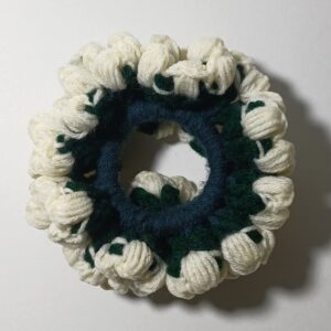 White Gajra Scrunchie