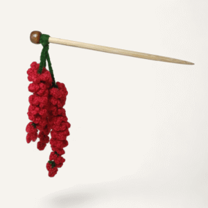 Rediant Red Carpe Myrtle Hair Stick
